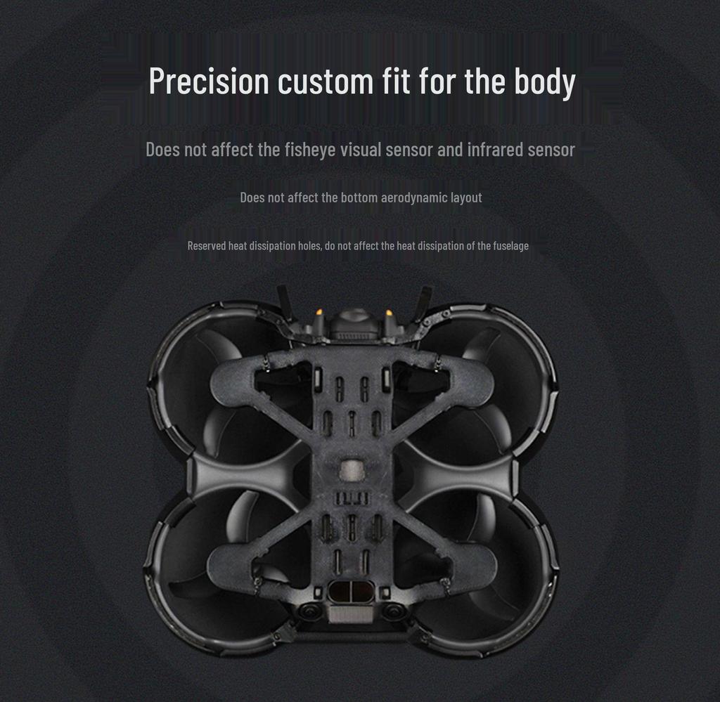 DJI Avata 2 Drone 360° Anti-Collision Protection Ring, Ring-Shaped, High-Strength Injection Molded