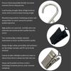50X Shower Curtain Hooks Hangers Clip Rings Spring Clamps Peg Pin Convenient Home Hotel Window Accessories Replacement