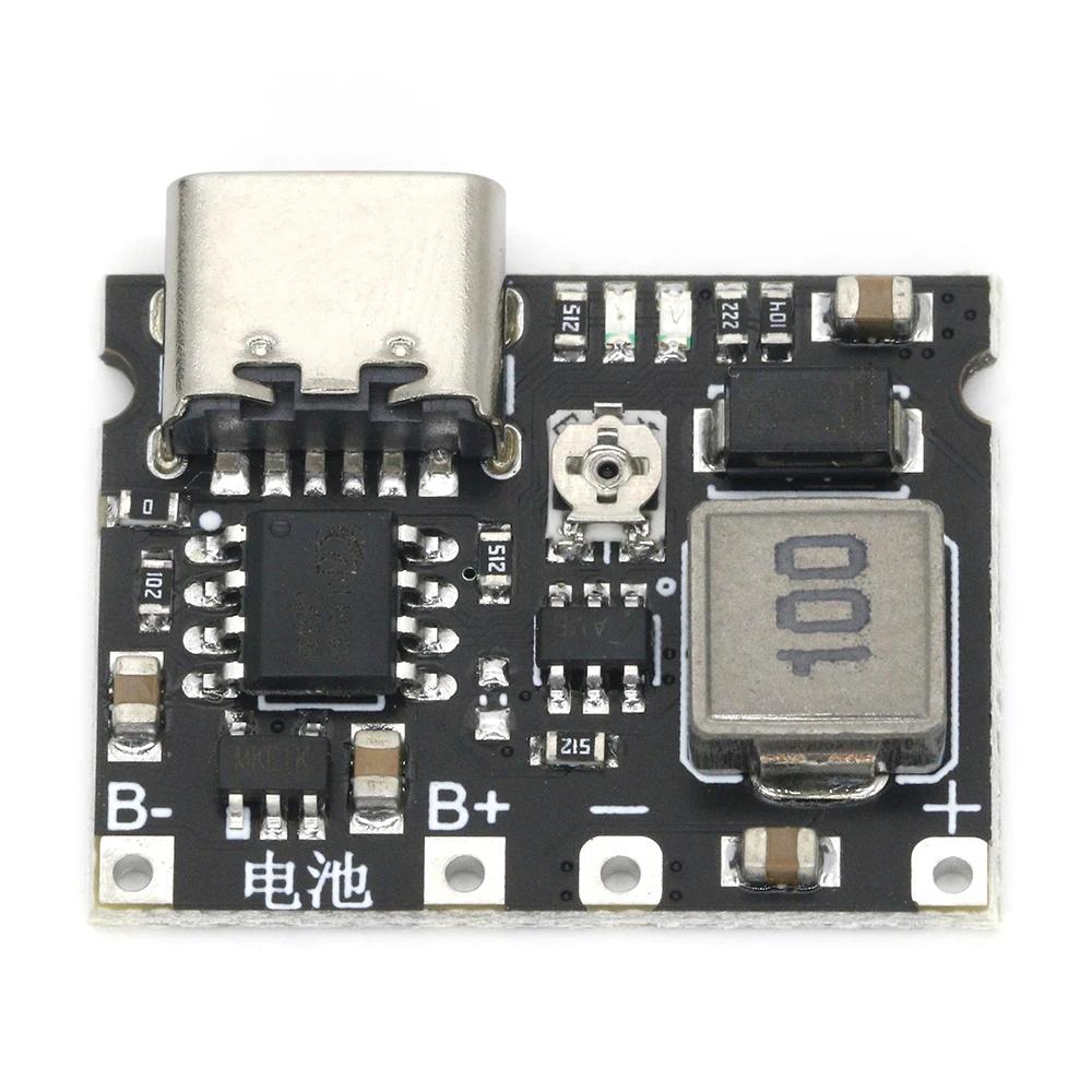 3.7В до 9В 5В Зарядное Устройство Разрядная Плата Тип-C Micro DC-DC Повышающий Модуль 18650 Литиевая Батарея Зарядка Повышающий Модуль