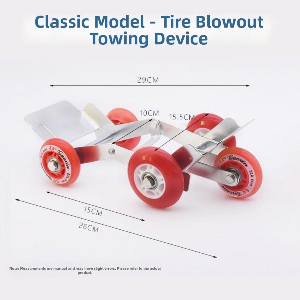 Foldable Motorcycle Tire Repair Mobile Trailer Portable Emergency Equipment for Travel