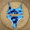 11 цветов, сексуальный бикини с принтом Tie-Dye, женский купальник, женский купальник, комплект бикини, купальный костюм