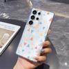 Чехол для телефона с узором из пастельных треугольников для Samsung Galaxy S26 S25 S24 S23 S22 S21 S20 FE Plus Прозрачная TPU Защитная крышка