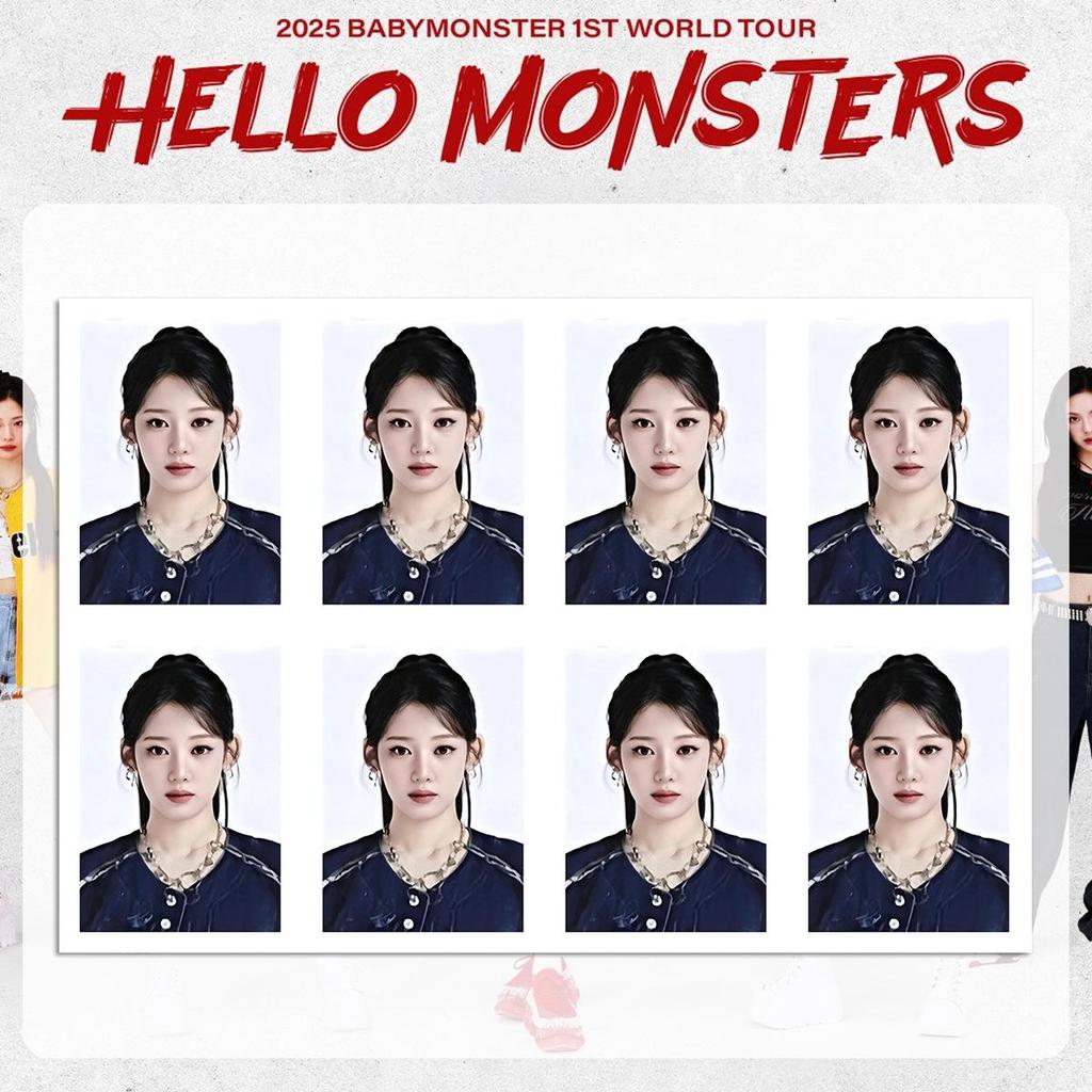 BABYMONSTER Встреча с фанатами-сокровищами Ограниченная ID-фотография места проведения в Тибе