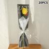 Waterproof Bouquet Plastic Bag Transparent Flower Wrapping Paper New Rose Packaging Bags