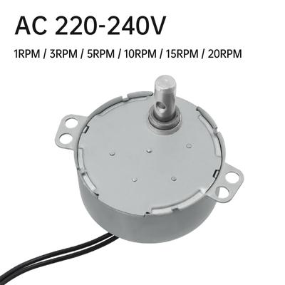 TYC50 / 50TYZ / TYJ50 Синхронный двигатель с постоянными магнитами AC220V Пластиковый редукторный синхронный двигатель для демонстрационной стойки / вибрационного стенда / поддержки PTZ