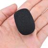Replacement Microphone Sponges for Loudspeakers, Dustproof, Windproof, and Antibacterial, Black, Pack of 10 (30mm x 22mm, Inner Diameter 8mm)