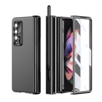 Защитная стеклянная пленка для защиты от падения, чехол для Samsung Galaxy Z Fold 4 5g Fold4 Fold3 Fold 3 S, модный чехол для ручки с держателем ручки