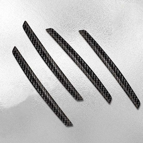 4 шт., прочная сменная защитная кромка для двери, углеродное волокно, защита от натирания, защита для края двери автомобиля