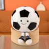 Toys Basketball Plush Cartoon Spherical Shape Motion Fill Doll Pillow Accompany