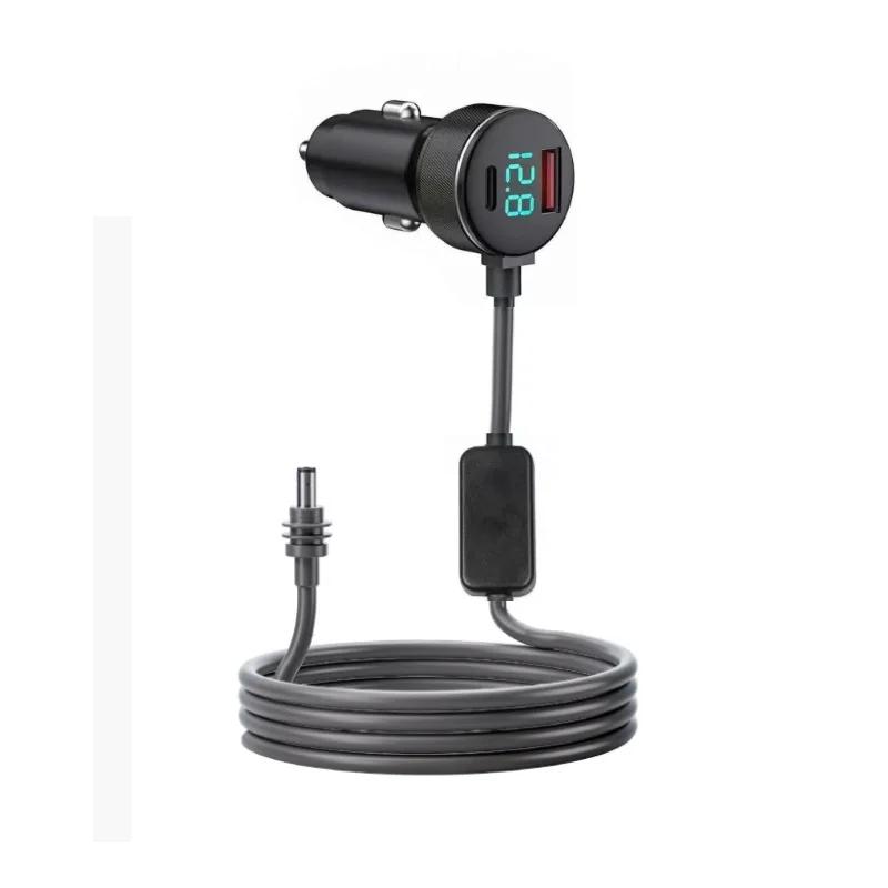 Для зарядки Starlink USB Type C Прикуриватель Автомобильное зарядное устройство 12В-24В Транспортные средства 2М Цифровой вольтметр Водонепроницаемый удлинительный кабель