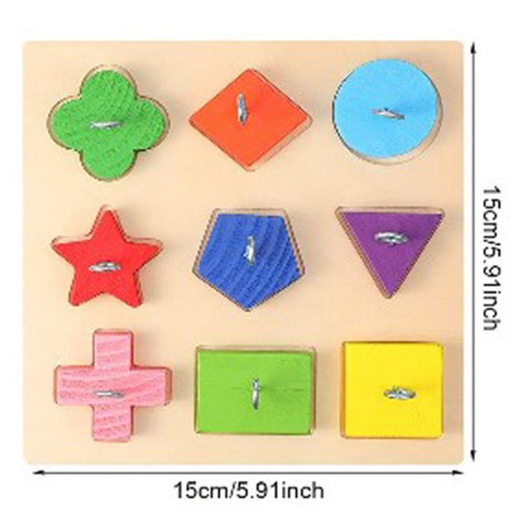 IQ Training Educational Interactive Intelligence Colorful Parrot Bird Toys Wooden Block Puzzles