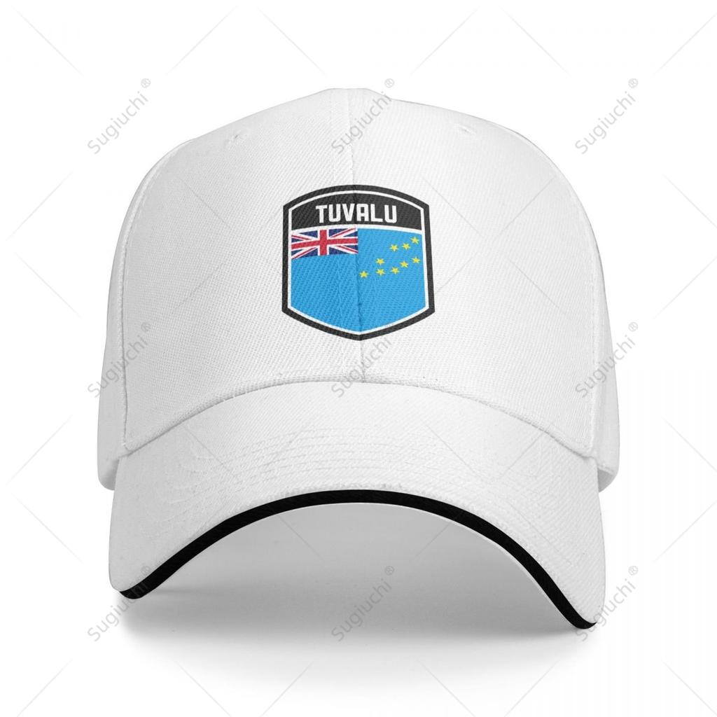 Multifunction Tuvalu Flag Shield Sandwich Baseball Cap Unisex Sports Casual Caps Golf Hat Fishing Outdoors