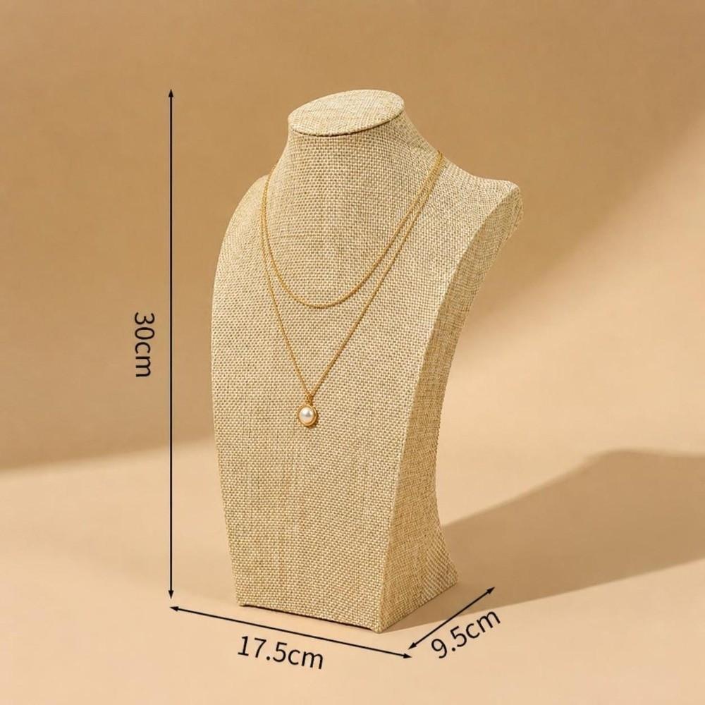 Neck Mold Necklace Display Stand Human Shape Ornament Holder Portable Mannequin Bust Jewelry Show