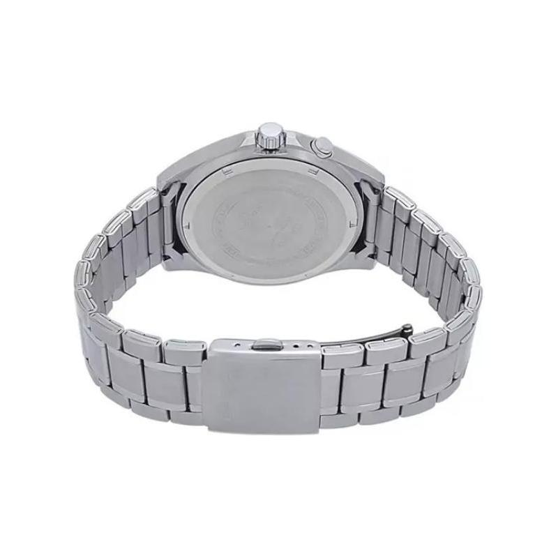 Casio Серия STANDARD, водозащита 50 м, Кварцевые, Стальной ремешок, , мужские часы, черный циферблат MTP-E204D-1AVDF