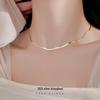 Banyan Tree S925 Silver Flat Snake Necklace: Minimalist High-End Clavicle Chain for Stacking and Summer Style