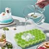 Многоразовая силиконовая форма для льда на 37 ячеек с крышками, 3D форма для льда в виде сот, для кухни, столовой, бара, заморозки, форма для льда