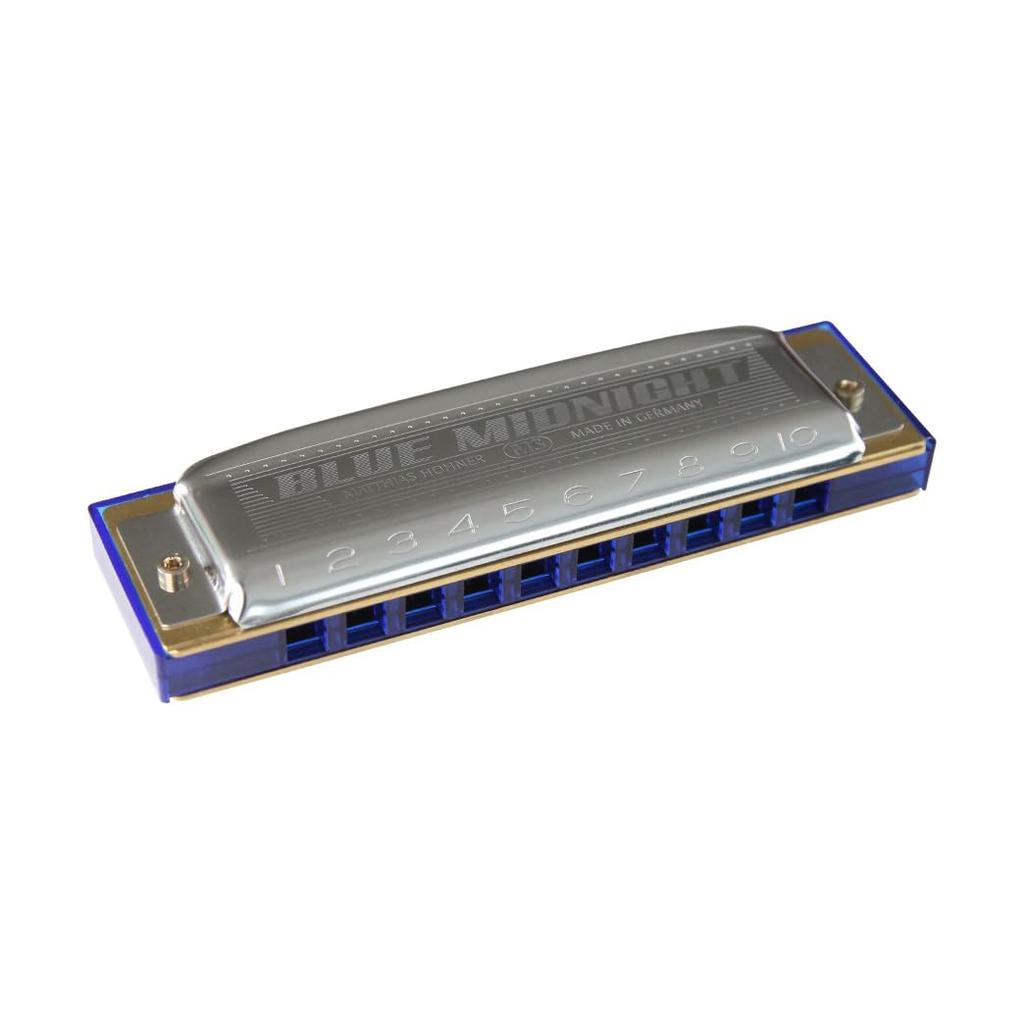 HOHNER Blue Midnight 59520 G Tone 10 Hole Harmonica Blue Midnight