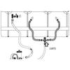 Pool Hose Plunger Valved Kit for Above Ground Swimming Pool Plunger Valved Replacement Parts for Filter Circulation