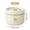 304 Stainless Steel Insulated Bento Box Microwave Heatable Round Sealed Thermal Lunch Box For Kids Students Food Container