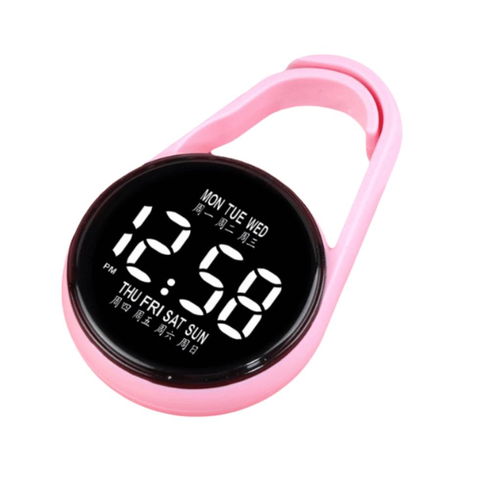 2Pcs Portable Digital Electronic Hanging Watch Luminous Pocket Watch  Pocket Style