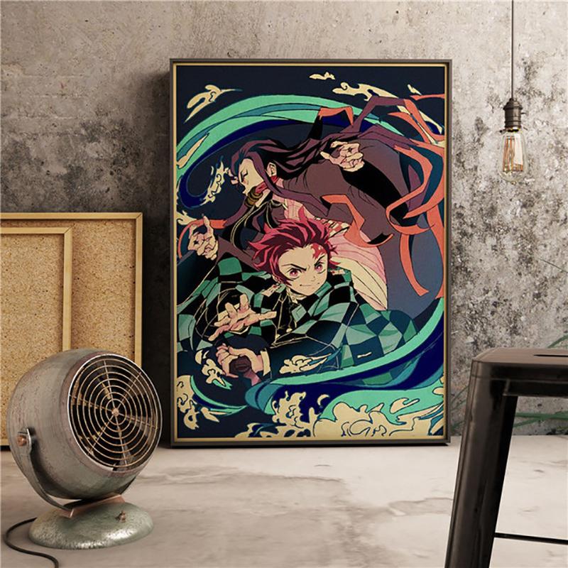 5D DIY Demon Slayer: Kimetsu No Yaiba Cross Stitch Rhinestones Diamond Drawing Embroidery Mosaic Home Decor