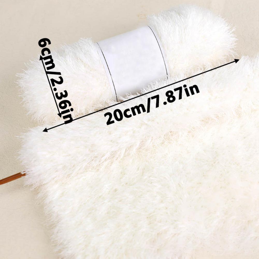 2шт пряжа мех шерстяная пряжа для вязания цветное плетеное волокно пряжи отлично подходит для пальто пижамы шарфы шапки одеяла и подушки