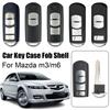 2 3 4 Bottons Car Key Case Fob Shell for Mazda 3 5 6 CX5 CX7 CX9 CX-5 CX-7 CX-9 MX-5 Miata RX-8 X-5 Summit Axela Atenza M3 V4W3