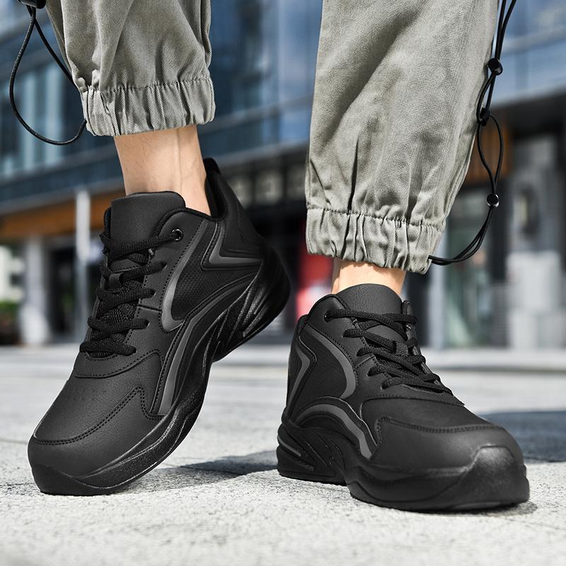 Летние мужские кожаные кроссовки с нескользящей подошвой Oxford, повседневные дорожные туфли, водонепроницаемые мотоциклетные ботинки