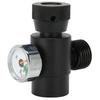 CO2 Cylinder Refill Adapter Connector CGA320 // TR21-4 ASA 3000psi Pressure Gauge Black