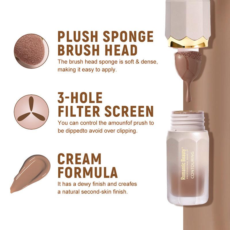 Liquid Contour Matte Contour Stick Highlighter Face Brightening Blush Natural Nose Shadow Shading Contour Liquid Makeup