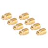 8Pcs 3D Printer Brass Nozzle Hotend Replacement for Bambu Lab X1c P1p 1.75 0.4mm High Temperature