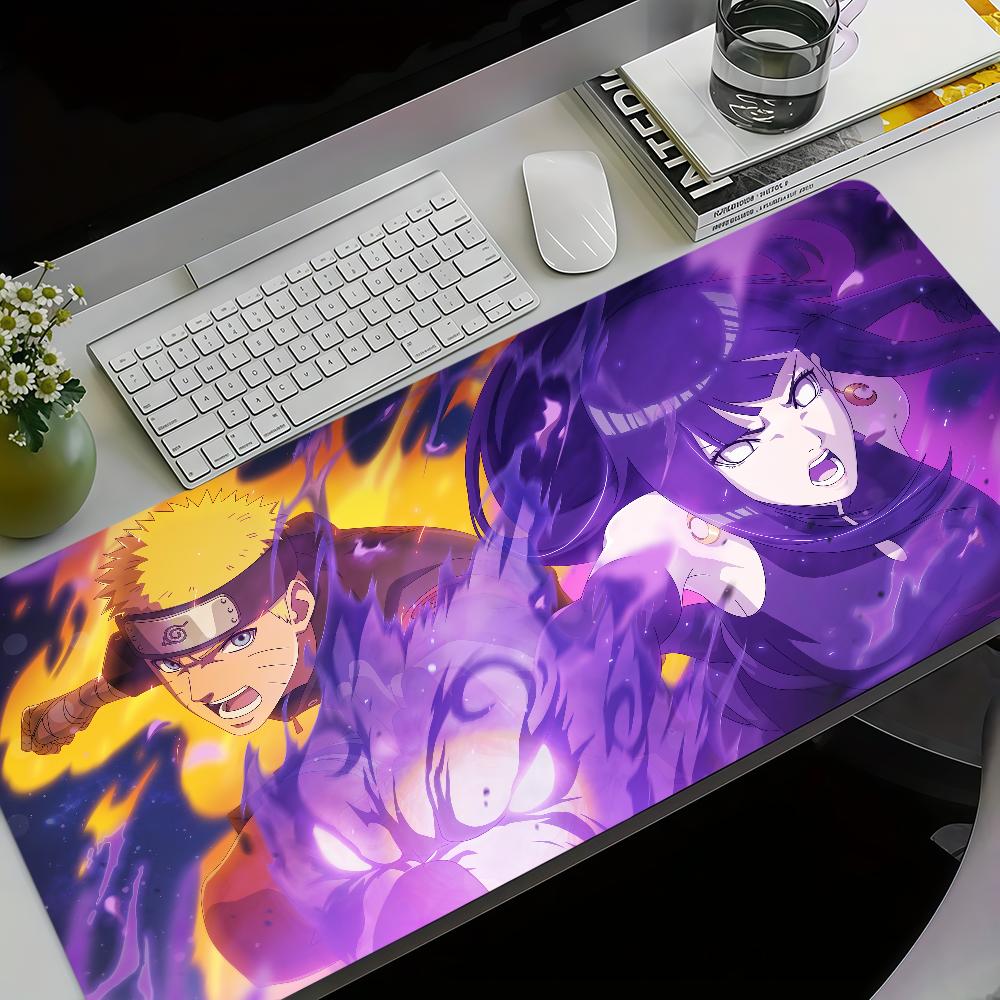 N-Naruto Hinata Uzumaki Hyuga Mouse Pad Non-slip Thickened MousePad Large Writing Lockedge Gaming Cushion Office Student