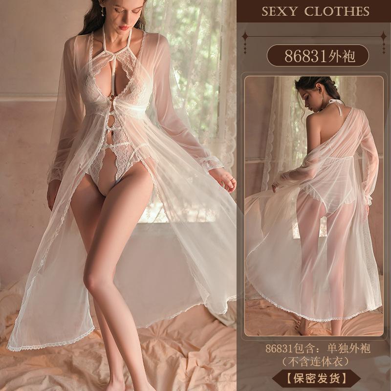 Original erotic underwear sexy lace seduction onesie women's pajamas free uniform supplies set