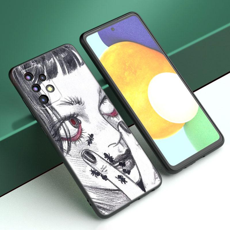 Чехол для телефона с изображением японской манги ужасов для Samsung A13 A22 A24 A32 A23 A25 A34 A35 A52S A53 A54 A55 A73 A12 A14 A15 A31 A33 A50 A51