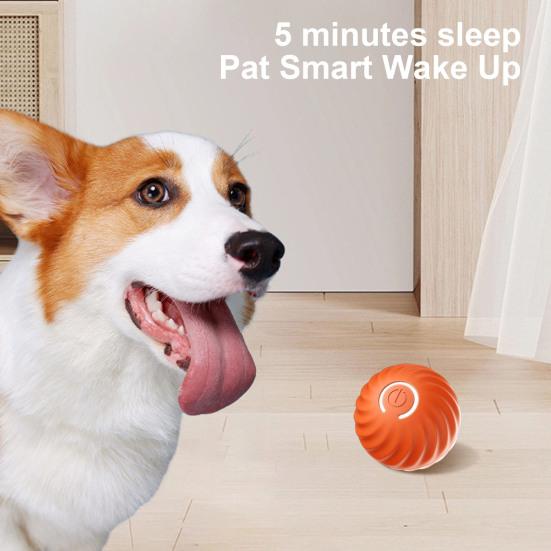 Интерактивная игрушка для собак, катящийся мяч, перезаряжаемая игрушка-мяч, активируемая движением, автоматически движущийся прыгающий мяч со светом для кошек и собак