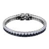 Women's Gold-Plated Zircon Tennis Bracelet - Full Diamond Design, Model S5650