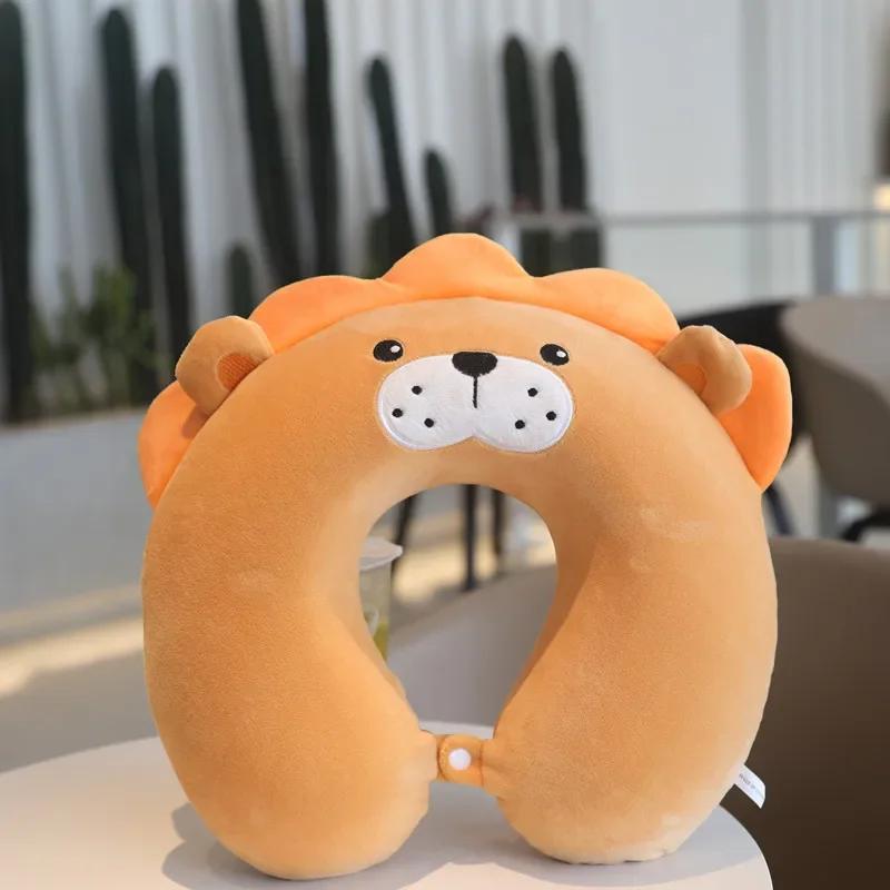 U-образная дорожная подушка для защиты шеи, шейная подушка из пены с памятью, подушка для самолета, портативная подушка для сна для шеи