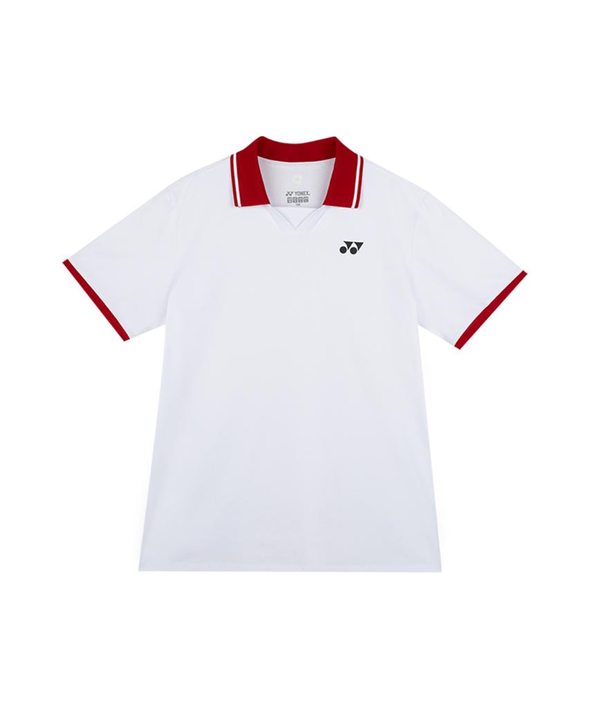 YONEX 265Ts009M Белая мужская теннисная игровая одежда с воротником
