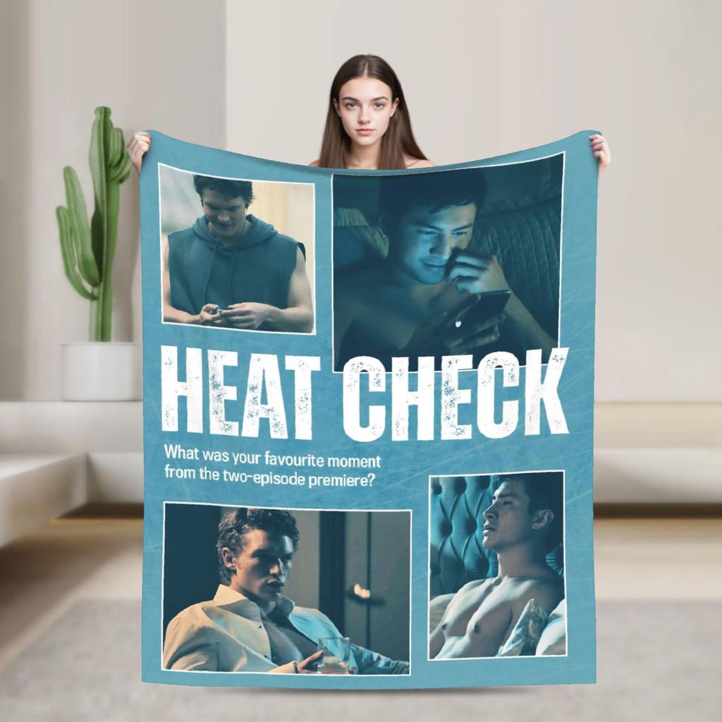 Heated Rivalry Knitted Blankets Cute Hollanov  Flannel Throw Blankets Summer Air Conditioning Decoration Soft Warm Bedspreads