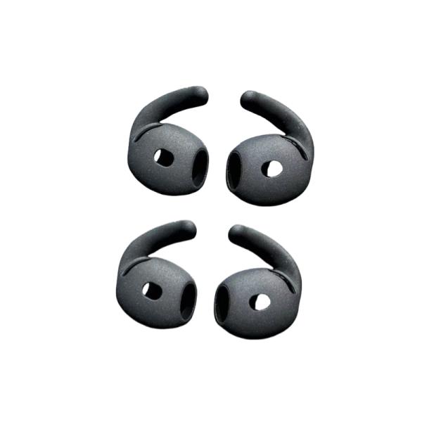 Silicone Ear Tips Ear Hooks, for AirPods 4, Anti-Slip Sport Earbud Covers, Sweatproof Secure Replacement Earphone Accessories