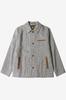 LE MONT ST MICHEL Vigogne-Checked Jacket_Brown