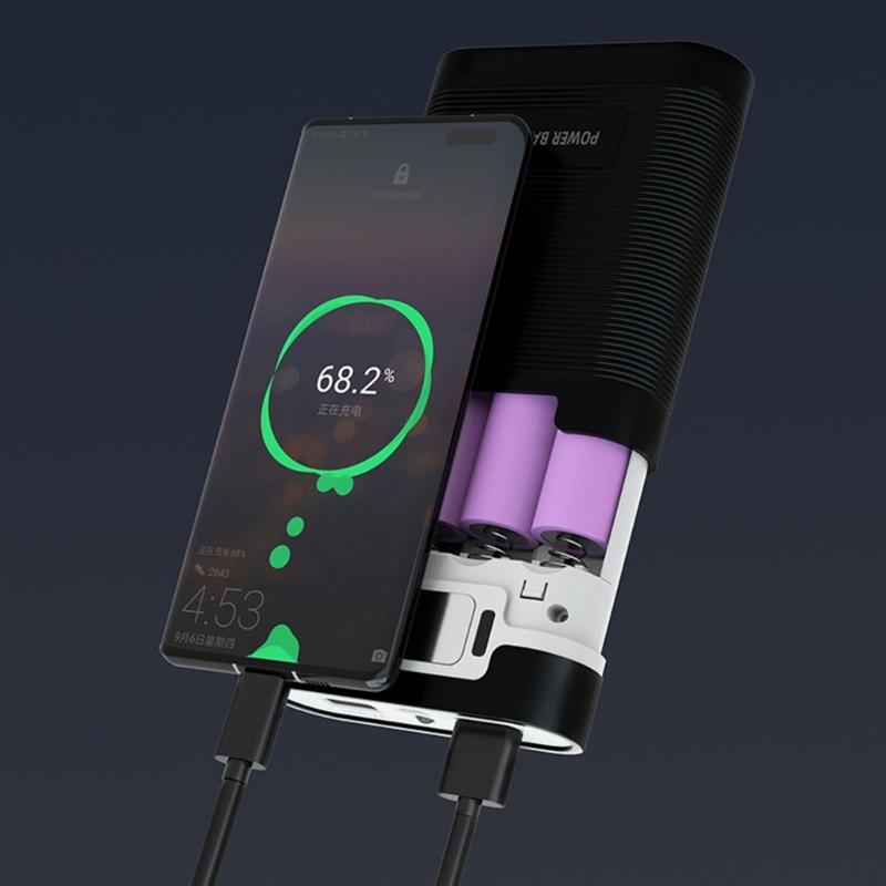 4-слотное зарядное устройство для мобильных аккумуляторов 18650, съемный отсек для батарей, не требует пайки, решение для зарядки различных устройств