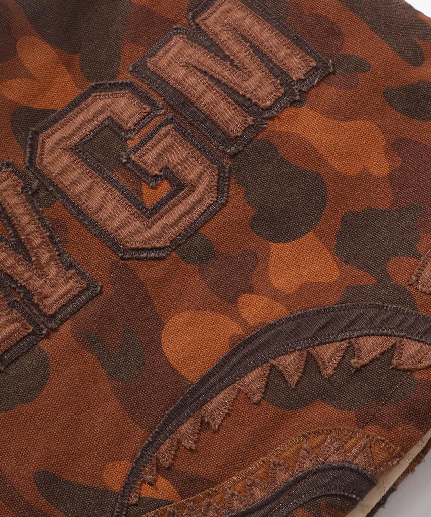 Bape Solid First Camo Reversible Shark Zip Heavy Jacket (M) Beige
