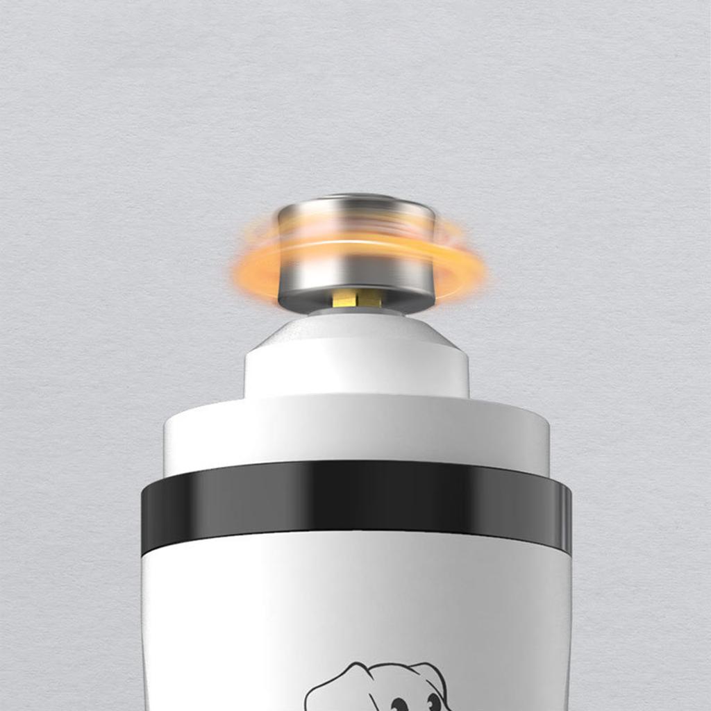 Шлифмашинка для ногтей для домашних животных с двумя светодиодами, профессиональные 3-скоростные электрические USB-триммеры для ногтей для собак, безопасный уход за лапами кошек