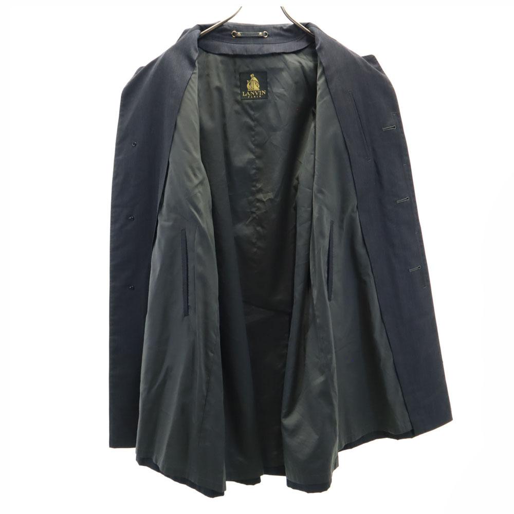 Lanvin 90s Old Stainless Collar Coat R44-43 Charcoal Gray Men's Used