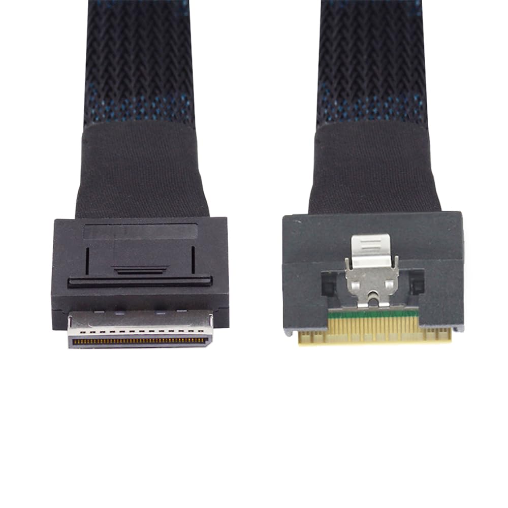 Cablecc Oculink PCIe Кабель для передачи данных Активный кабель 8i на 8i 8X Slimline SSD 50 см PCI-Express SFF-8611 SFF-8654