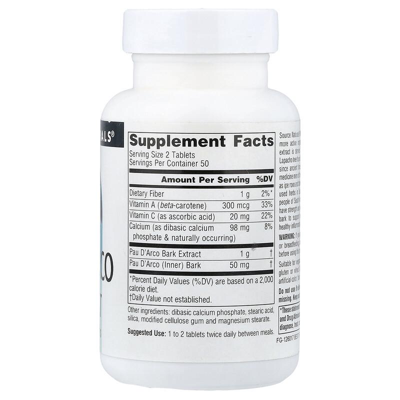 Pau D'Arco Extract, 100 Tablets
