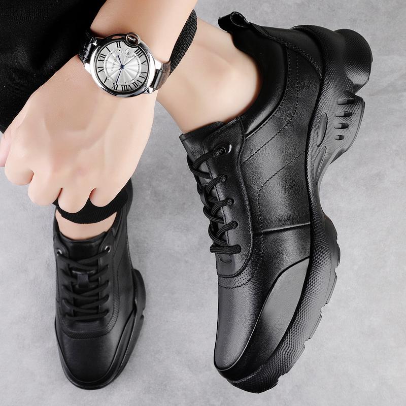 Fashion Luxury Brand Genuine Leather Men's Casual Trainers Non Slip Outdoor Casual Shoes Man Classic New Handmade Leisure Walk Sneakers