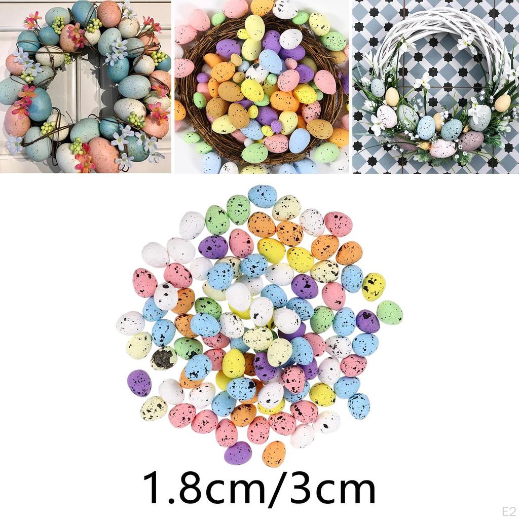 100 Artificial Bird Eggs for Home Ornaments Easter Decoration Wedding Party