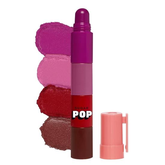 SUGAR POP 4 в 1 Lip Twist - 01 Classic | Многофункциональные помады для губ для женщин | Матовая увлажняющая формула с эффектом сатина | 6,4 г